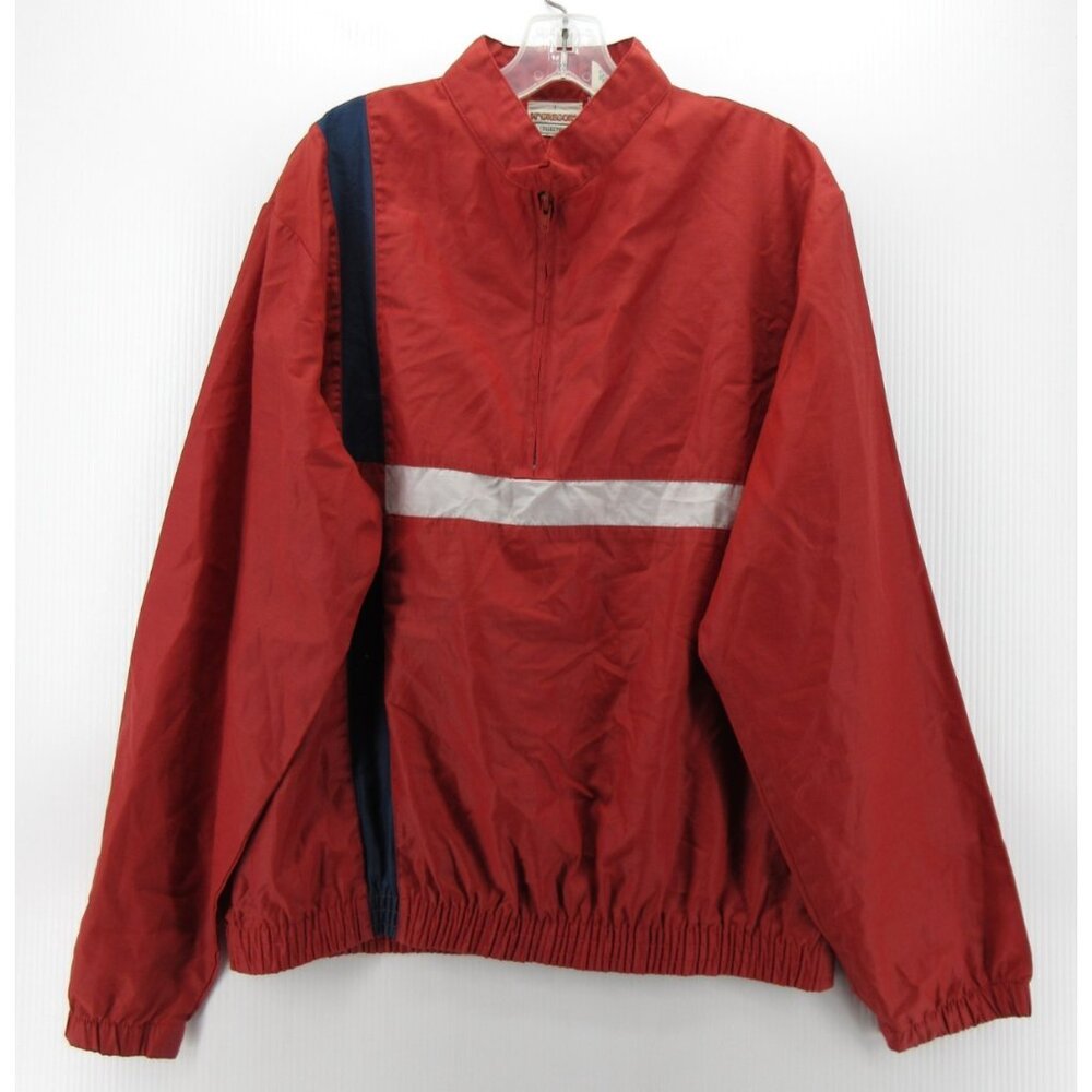 VINTAGE McGregor Jacket Large Windbreaker Coat 1/4 Zip Colorblock 90s